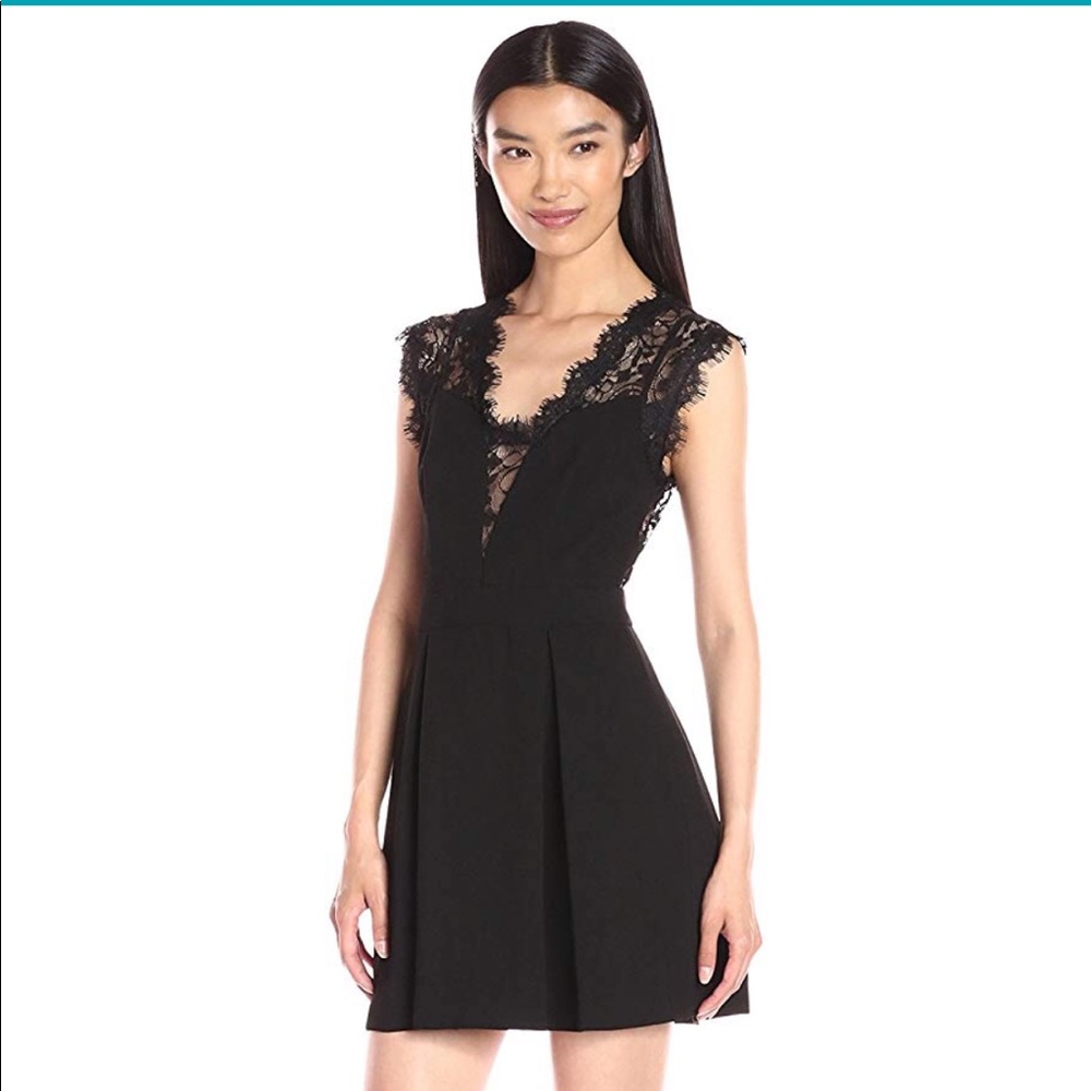 BCBGeneration Black Lace Cocktail Dress